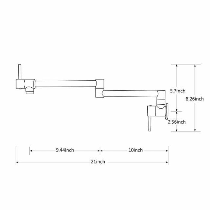 Kitchen faucet - Two Handles One Hole Electroplated Pot Filler Centerset Contemporary Kitchen Taps