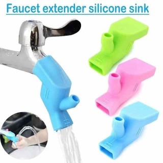 Silicone Faucet Extender Water Tap Extension Sink Children Washing Device Bathroom Kitchen Sink Faucet Guide Faucet Extenders