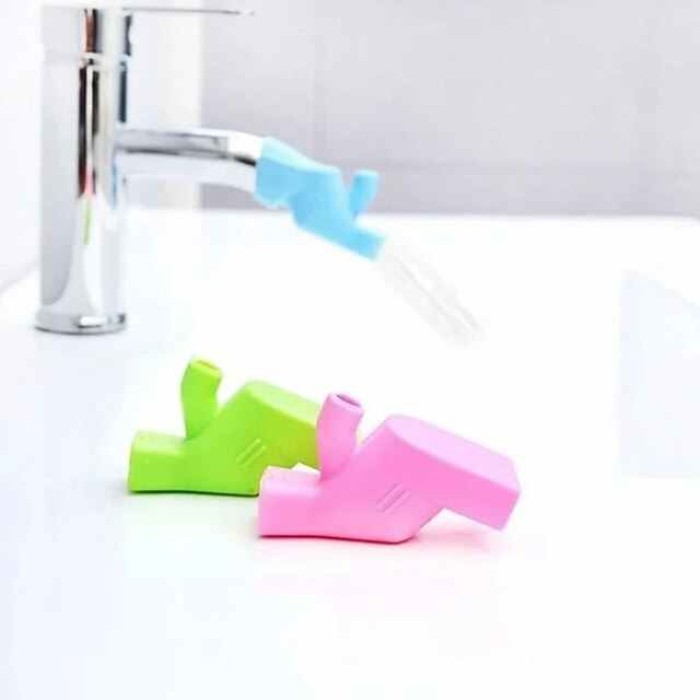 Silicone Faucet Extender Water Tap Extension Sink Children Washing Device Bathroom Kitchen Sink Faucet Guide Faucet Extenders