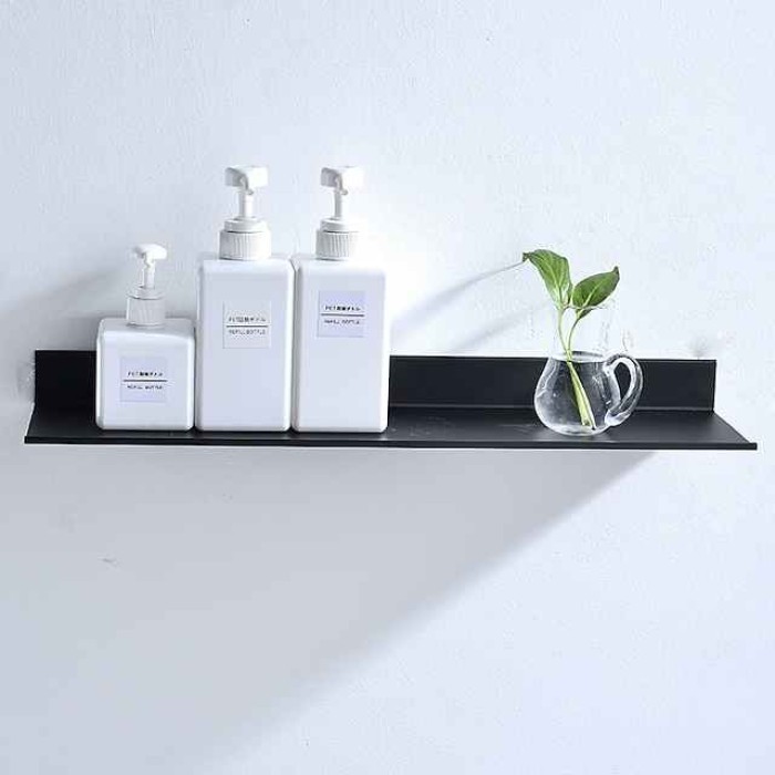 Bathroom Storage Bracket,Space Aluminum Black Bathroom Shelves Kitchen Wall Shelf Shower Storage Rack 30-50cm