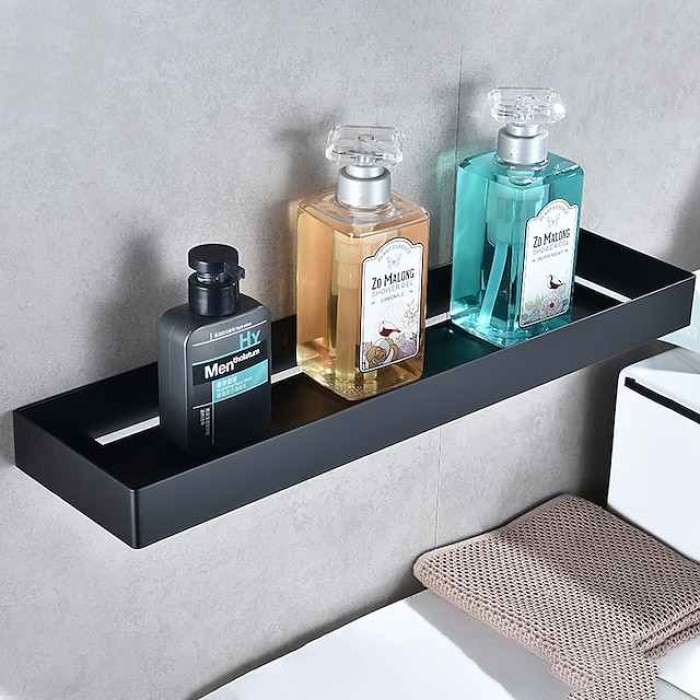 304 Stainless Steel Bathroom Shelf,Black New Design Creative Contemporary  Modern Bathroom Storage Rack