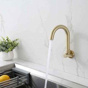 Kitchen faucet - Single Handle One Hole Chrome / Brushed / Painted Finishes Bar /Prep Wall Mounted Contemporary Kitchen Taps for Cold or Hot Water Only