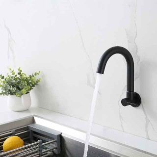 Kitchen faucet - Single Handle One Hole Chrome / Brushed / Painted Finishes Bar /Prep Wall Mounted Contemporary Kitchen Taps for Cold or Hot Water Only