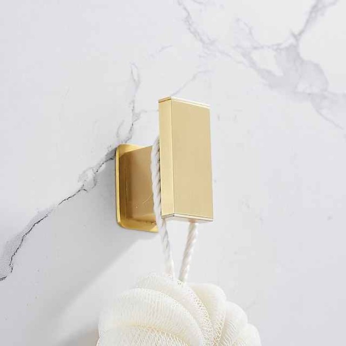 Robe Hook Creative Contemporary Modern Aluminum 1pc Bathroom Wall Mounted