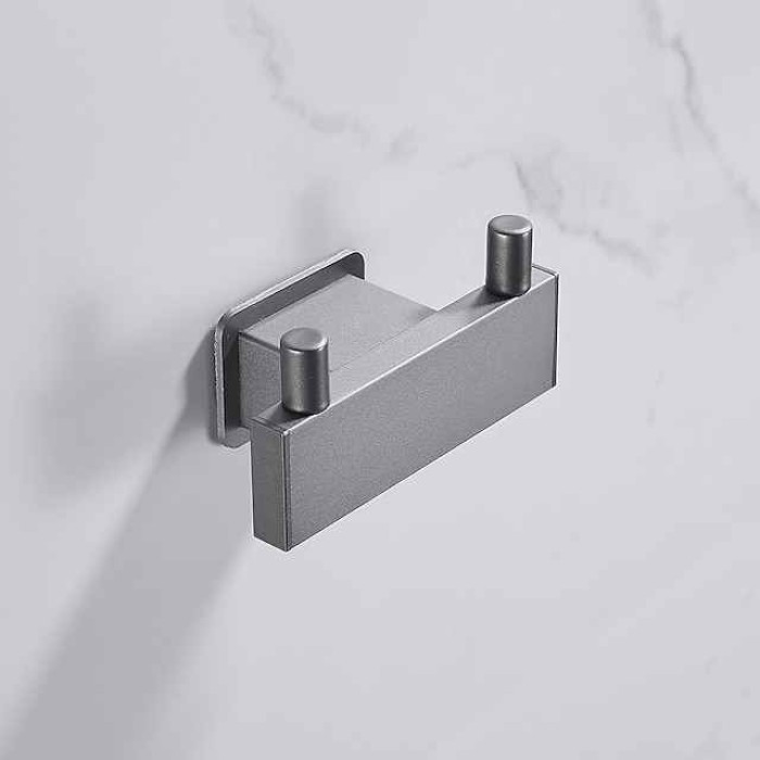 Robe Hook Creative Contemporary Modern Aluminum 1pc Bathroom Wall Mounted