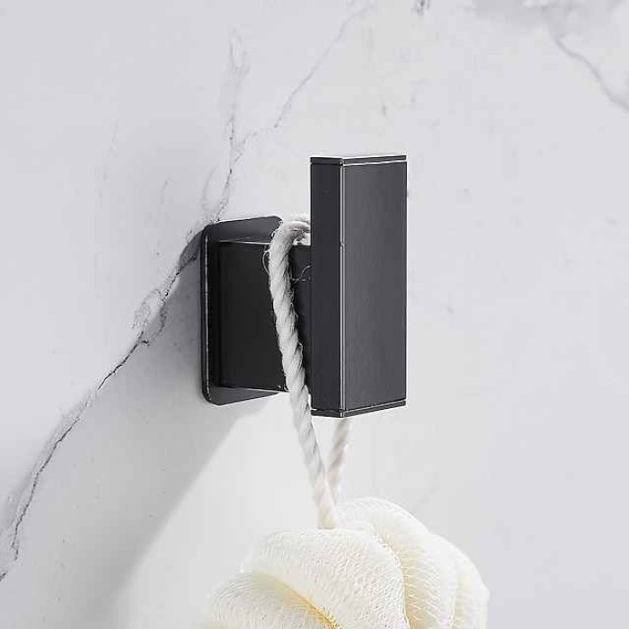 Robe Hook Creative Contemporary Modern Aluminum 1pc Bathroom Wall Mounted