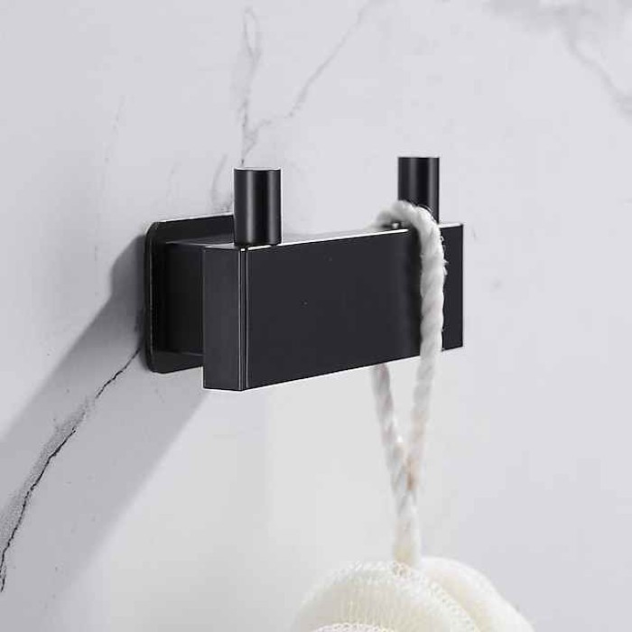 Robe Hook Creative Contemporary Modern Aluminum 1pc Bathroom Wall Mounted