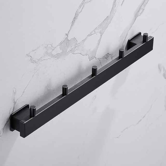 Robe Hook Creative Contemporary Modern Aluminum 1pc Bathroom Wall Mounted