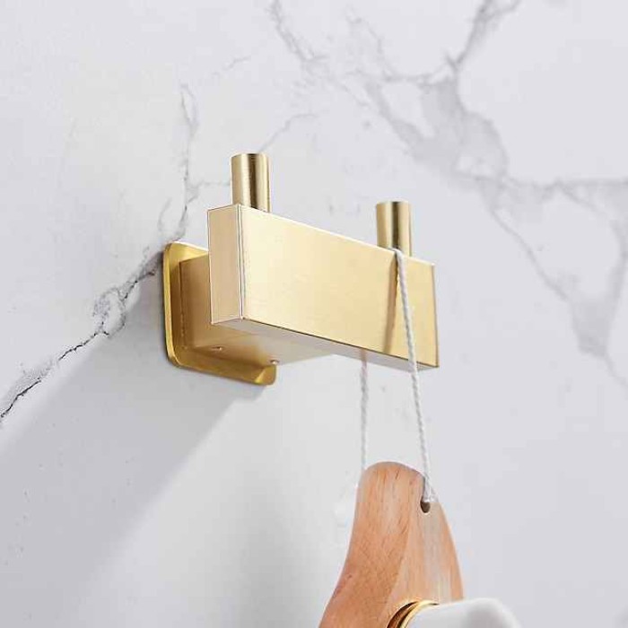 Robe Hook Creative Contemporary Modern Aluminum 1pc Bathroom Wall Mounted