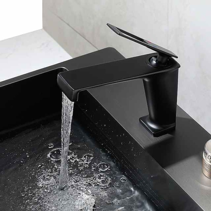 Bathroom Faucet Farmhouse Single Handle Lavatory Basin Vanity Sink Faucet Chrome/Black/Grey/Gold Available