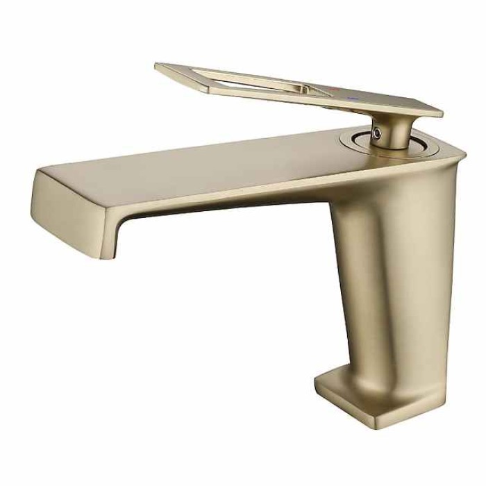 Bathroom Faucet Farmhouse Single Handle Lavatory Basin Vanity Sink Faucet Chrome/Black/Grey/Gold Available