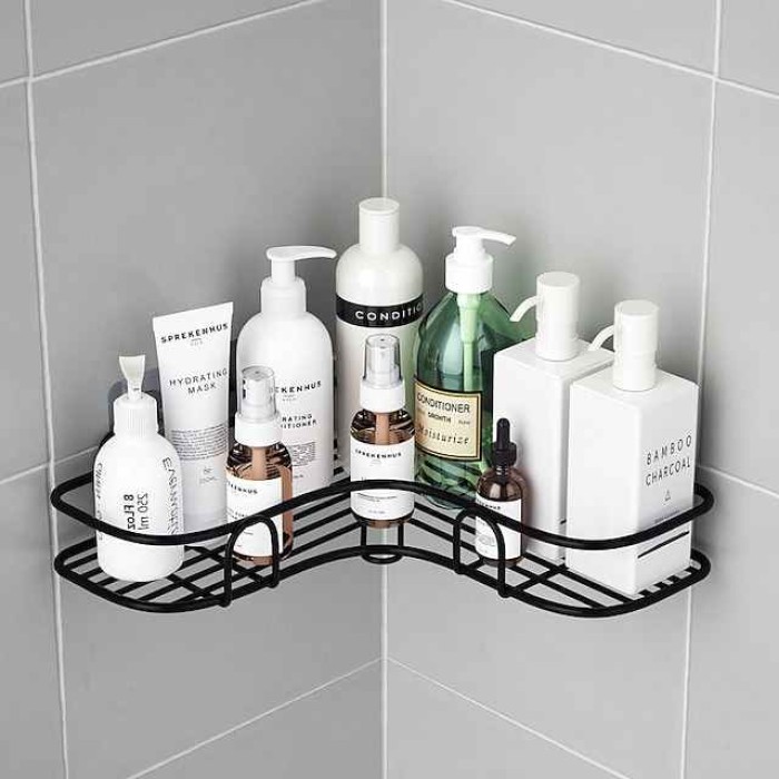 Bathroom Transport Drilling Storage Corner Bathroom Wash Shelf Toilet Rack Wall Suction Tripod Kitchen Wall Hanging Storage