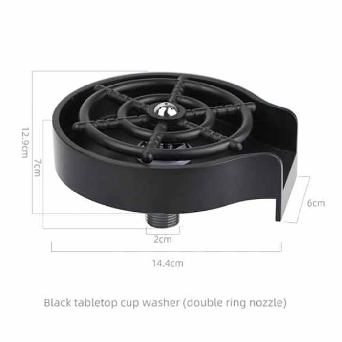 Automatic Cup Washer Faucet Glass Rinser Kitchen Sink Bar Glass Rinser Coffee Pitcher Wash Cup For Kitchen Bar Accessories