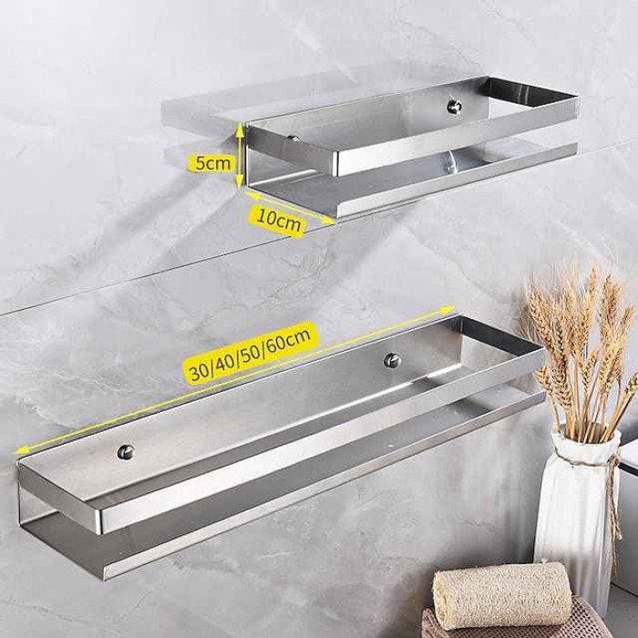 Bathroom Shelf Adorable Stainless Steel Bathroom, Hotel bath Wall Mounted