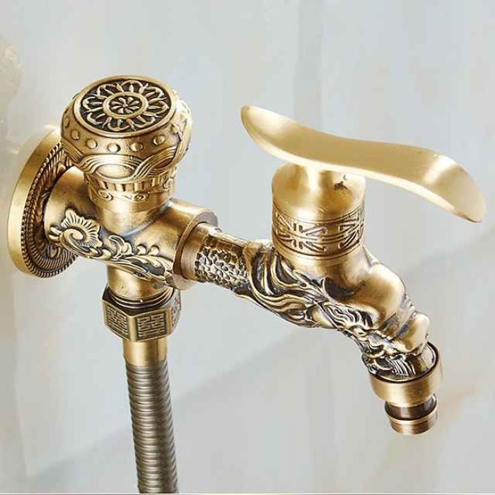 Bathroom Bidet Shower Sprayer Brass Toilet Douche Hygienic Cleaning Head Set Tap