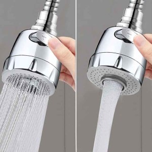 Kitchen Sink Tap Faucet Extension 18cm 2 Mode Sprayer, 360 Degree Rotatable Anti-Splash Extender with Hose Spray Head Swivel Aerator Foam & Rain Mode for 22-24mm Diameter