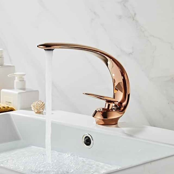 Bathroom Sink Faucet - Classic Oil-rubbed Bronze / Brushed / Electroplated Centerset Single Handle One HoleBath Taps