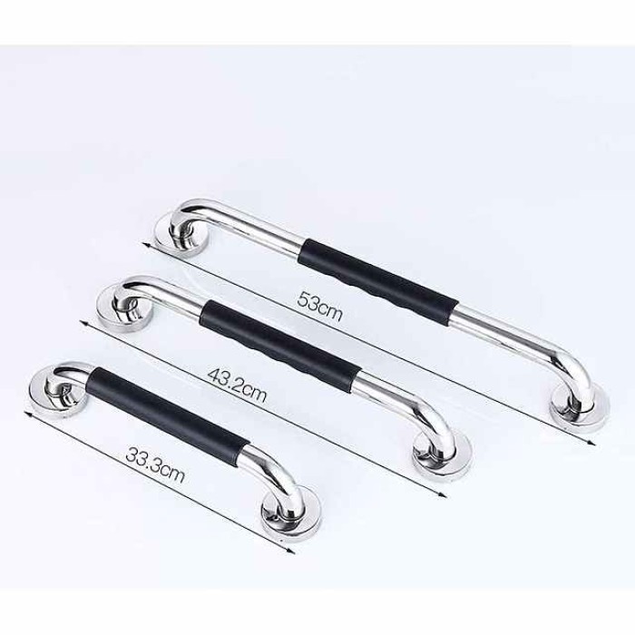 Grab Bars For Shower,304 Stainless Steel Handrail Bathroom Bathtub Elderly Disabled Toilet Toilet Safety Non-Slip Toilet Railing