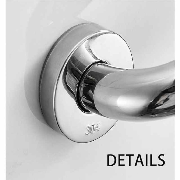 Grab Bars For Shower,304 Stainless Steel Handrail Bathroom Bathtub Elderly Disabled Toilet Toilet Safety Non-Slip Toilet Railing