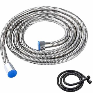 Stainless Steel Flexible Shower Hose Long Bathroom Shower Water Hose Extension Plumbing Pipe Pulling Tube Bathroom Accessories G1/2