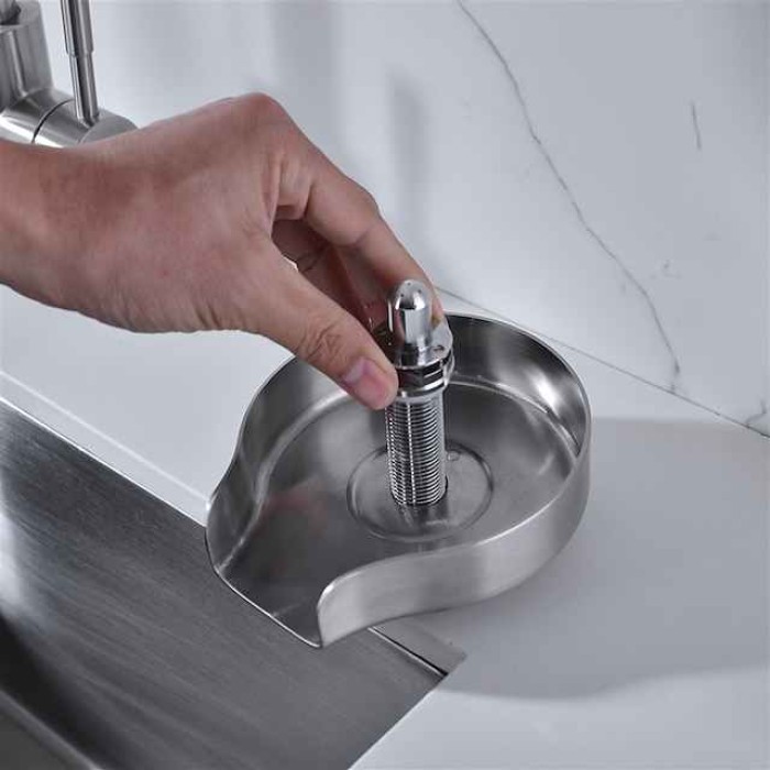 Stainless Steel Glass Rinser for Kitchen Sink, Glass Bottle Cup Washer for Sink Cup Rinser Clean Sink Attachment Accessories for Baby Bottle, Bar Wine Glass, and More Cups