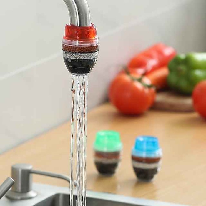 Kitchen Faucet Extender 360 Rotatable Spray Head Adjustable Splash-proof Faucet Filter Nozzle Tap Water Filter Accessories Random color