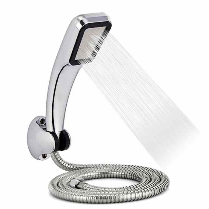 Shower Faucet,300 Holes Shower Head Bracket Hose Set High Pressure Rainfall Water Saving Flow with Chrome Spray Water Saving Bathroom Fixture Accessories