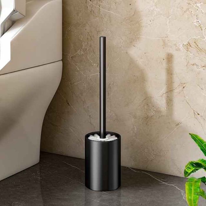 Toilet Brush Hole Free Wall Mounted Non Dead Space Luxury Household Toilet Cleaning Brush