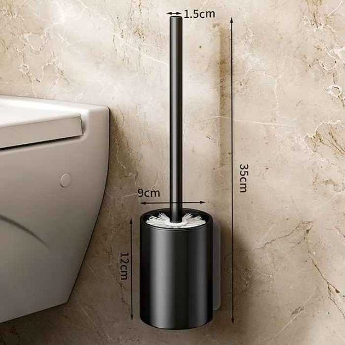 Toilet Brush Hole Free Wall Mounted Non Dead Space Luxury Household Toilet Cleaning Brush