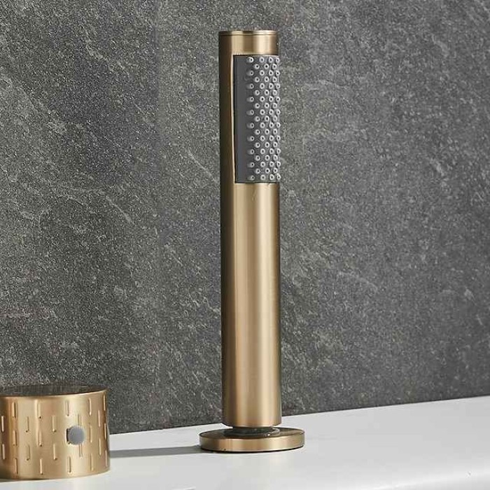 Bathtub Faucet - Contemporary Electroplated Roman Tub Brass Valve Bath Shower Mixer Taps