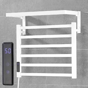 Towel Warmer Intelligent Electric Towel Rack Bathroom Towel Bar Electric Heating Constant Temperature Drying Perforated Free Towel Rack