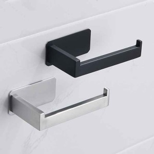 Toilet Paper Holder for Bathroom Self-adhesive 304 Stainless Steel Roll Paper Holder Paper Towel Holder Punch Free Wall Mounted Toilet Paper Holder Bathroom Roll Paper Holder