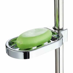 Shower Rail Soap Dish Box Soap Holder Soap Pallet Shower Rod Slide Bar ABS Chrome for Sliding Bar Bathroom Tray Soap Box Slide Bar Soap Dish Holder Replacement Soap Pallet