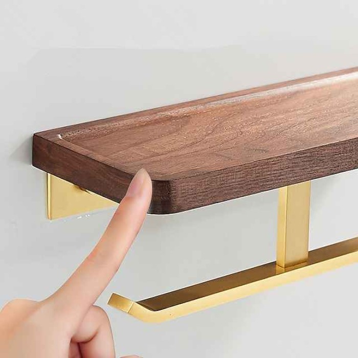 Walnut Toilet Tissue Holder Punch Free Toilet Solid Wood Paper Holder Cross Border Mobile Phone Toilet Paper Holder