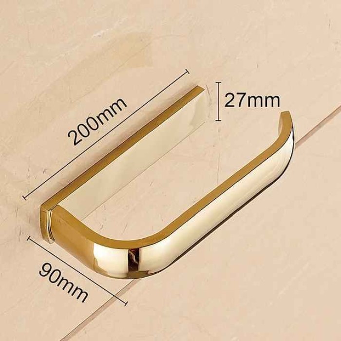 Toilet Paper Holder Smart Modern Brass 1PC - Bathroom Single Wall Mounted