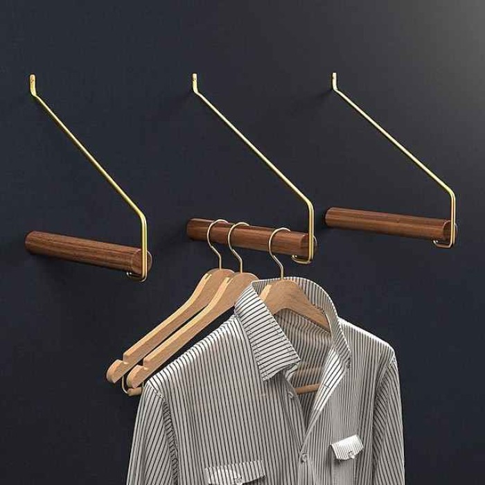 Wooden Coat Hooks Wall Hanger for Clothes Storage Organizer Coat Storage Holders Wall Mounted Rack Shelf Hook Room Accessories