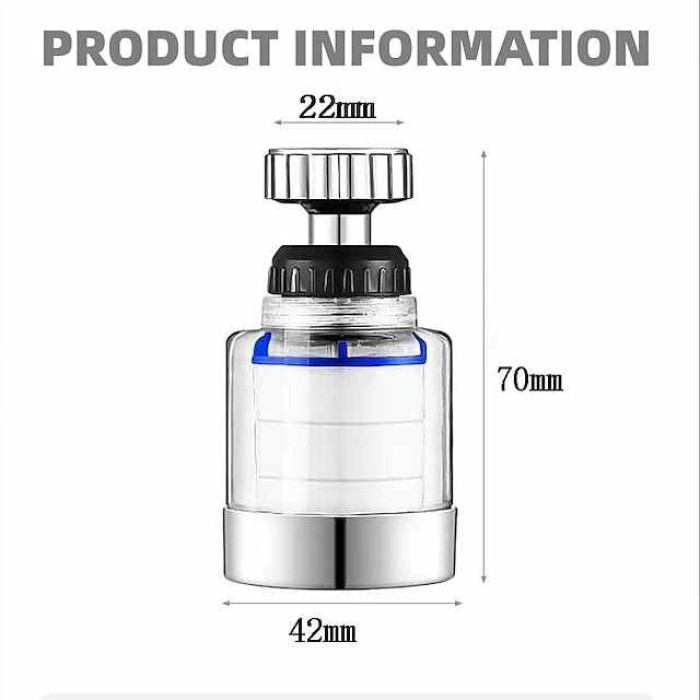 Faucet Water Filter for Bathroom Kitchen Sink Skin Face Wash, Faucet Filter Replacement Shower Head For Hard Water, Filtration Remove Chlorine Fluoride Heavy Metals