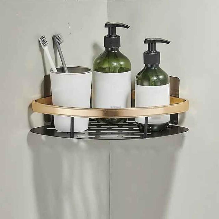 1pc Punch Free Toilet Storage Rack Bathroom Shelf Toilet Washroom Vanity Supplies Wall Hanging Wall Storage Rack