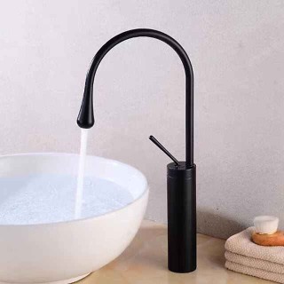 Bathroom Sink Faucet - Rotatable / Classic / Centerset Electroplated / Painted Finishes Deck Mounted Single Handle One HoleBath Taps