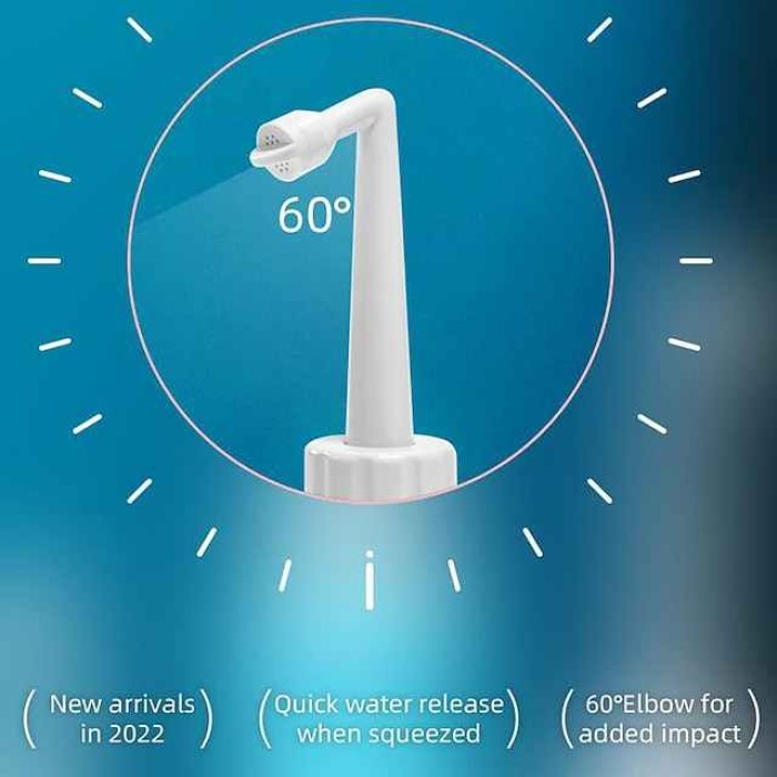 Portable Bidet Sprayer EVA Bottle 300/400/600 ml Detachable Nozzle Head with Case, Travel Handheld Large Bottle for Toilet  Bathroom Shattaf Hand Spray