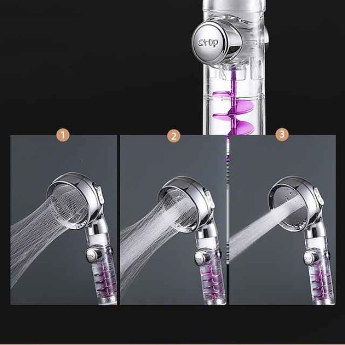 Beauty Skin Three-speed Turbo Rod Supercharged Shower Shower Head Whirlpool Bath Bath Hose Set Water Heater Shower Head Shower