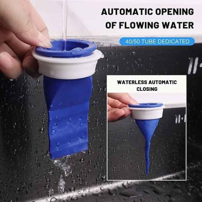 2Pcs Silicone Floor Drain Odor-proof Leak Core Down The Water Pipe Draininner Core Kitchen Bathroom Sewer Seal Leak Deodorant