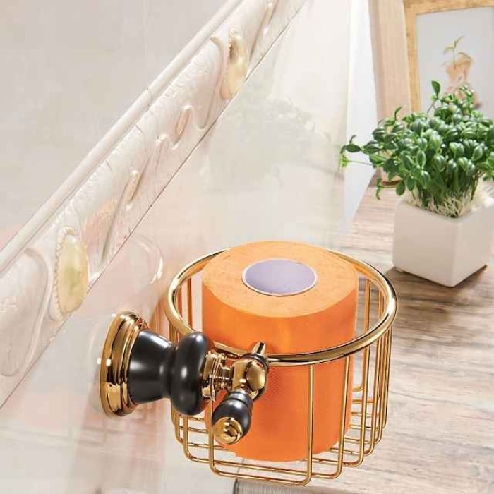 Toilet Paper Holder Cool New Design Creative Antique Country Brass 1PC - Bathroom Hotel bath Wall Mounted