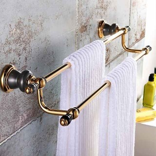 Towel Bar Cool  New Design Creative Antique  Country Brass 1PC - Bathroom Hotel bath 2-tower bar Wall Mounted