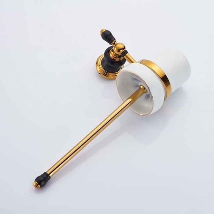 Toilet Brush Holder Cool New Design Creative Antique Country Brass 1PC - Bathroom Hotel bath Wall Mounted