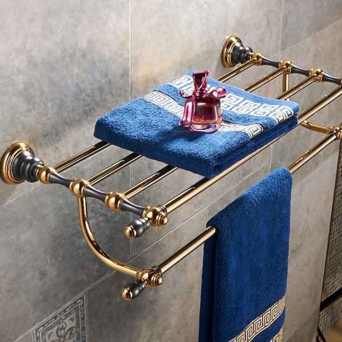 Towel Bar Cool New Design Creative Antique Country Brass 1PC - Bathroom / Hotel bath Double Wall Mounted