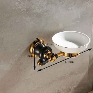 Soap Holder, Suction Cup Soap Dish For Bathroom Shower Soap Dishes & Holders Cool Creative Antique Country Brass 1PC - Bathroom Hotel bath Wall Mounted