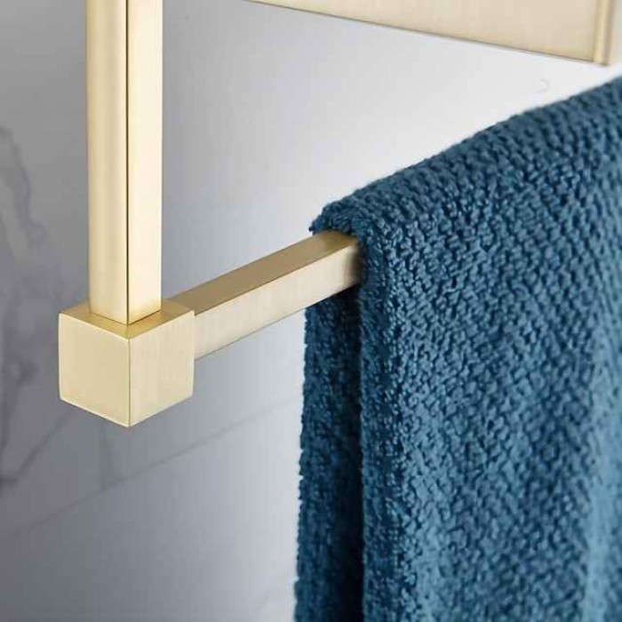 Bathroom Shelf Cool / New Design / Creative Modern / Country Brass 1PC - Bathroom / Hotel bath Double Wall Mounted