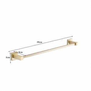 Bathroom Towel Rack Hooks Kitchen Hand Towel Holder New Design Modern Country Brass 1PC - Bathroom Hotel bath 1-Towel Bar Wall Mounted