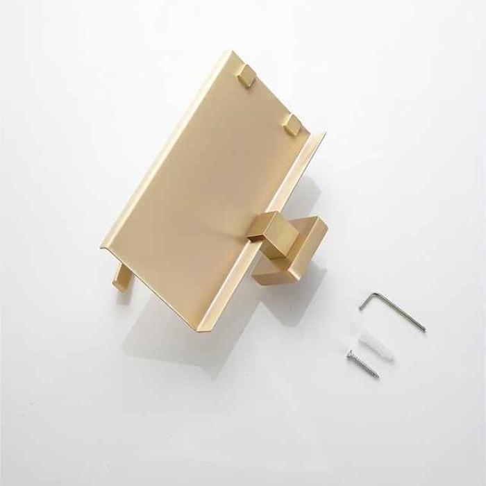 Toilet Paper Holder with Shelf Cool New Design Creative Modern Country Brass 1PC Bathroom Hotel bath Wall Mounted